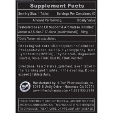 Hi-Tech Pharmaceuticals - Arimistane 60 tabs Hi-Tech Pharmaceuticals