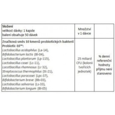 NOW Probiotic-10, probiotika, 25 miliard 50 kapsul Now foods
